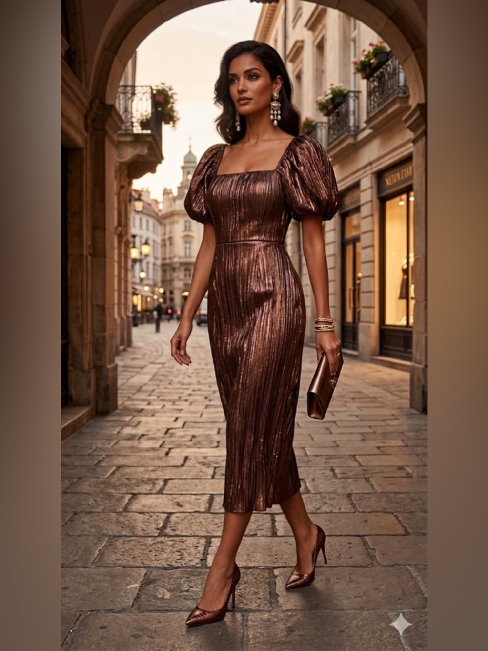 Hyacinth House Brown Midi Dress (XXL) 🤎